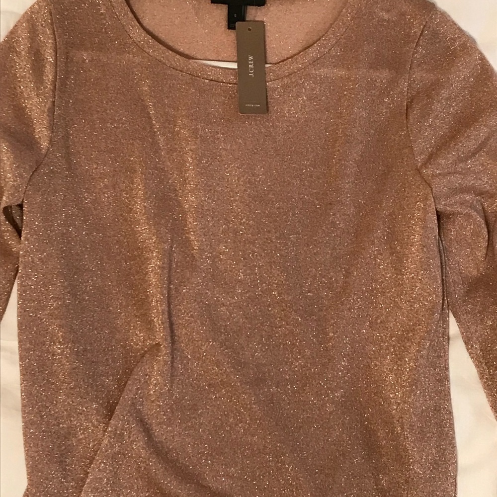 Jcrews sparkle bell sleeve top